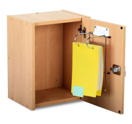 Medicine Cabinet with Lock Beech