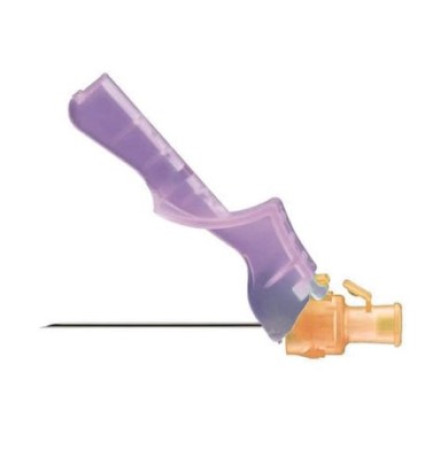 BD Eclipse Hypodermic (Orange) Safety Needle - 25G 1"