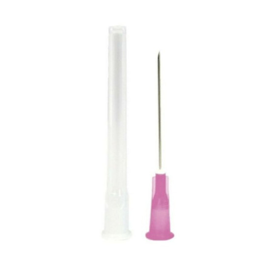 BD Eclipse Hypodermic (Pink) Safety Needle - 18G 1 1/2"
