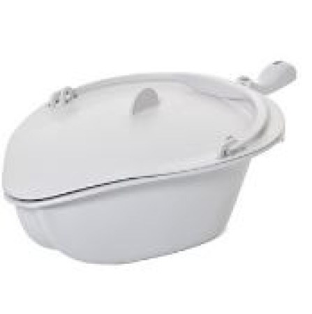 Commode Pan & Lid - Grey Etac Clean