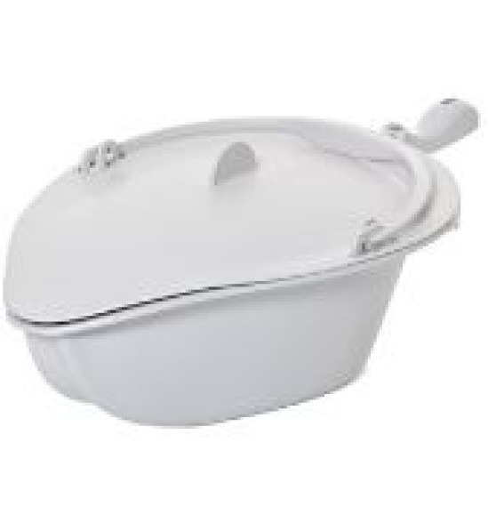 Commode Pan & Lid - Grey Etac Clean