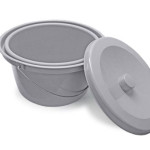 Commode Bucket with Handle & Lid for Etac Commode Chairs