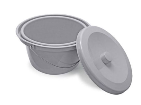 Commode Bucket with Handle & Lid for Etac Commode Chairs