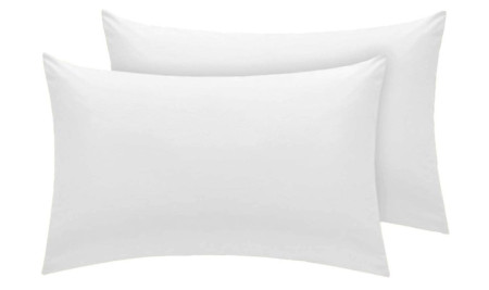 Polycotton Pillowcase - Pair White