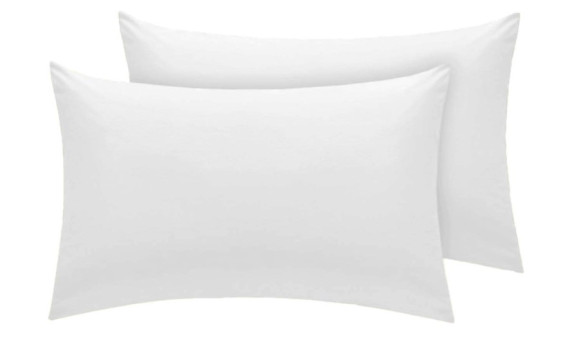 Polycotton Pillowcase - Pair White