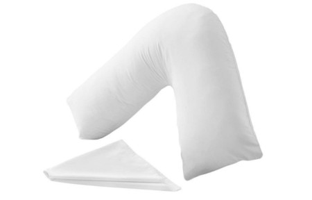 Pillowcase - 'V' Polycotton (White)