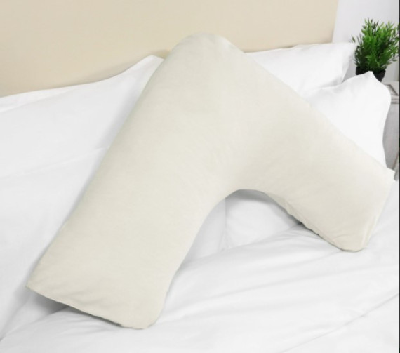 V Polycotton Pillowcase Cream