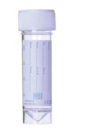 Urine Sample Pot - 60ml Clear Plastic