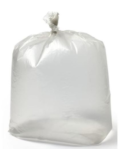 39" Clear Refuse Sacks