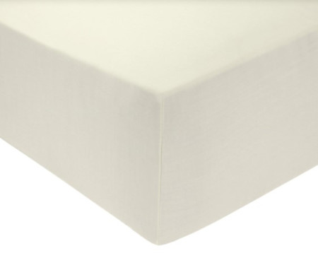 Polycotton Fitted Sheet Single (Cream)