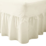 Poly Cotton Cream Valance Sheet