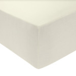 Polycotten Fitted Sheet King Size (6'x6')- Cream