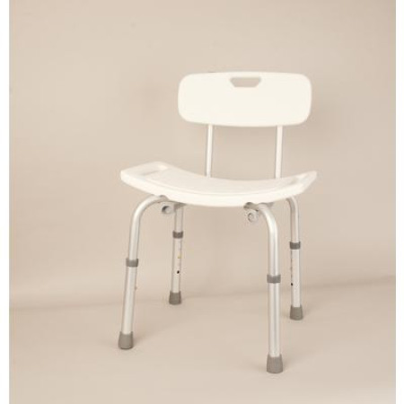 Adjustable Shower Stool (with back rest)