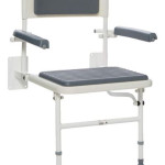 Wall Mounted Shower Seat With Back & Arms