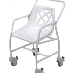 Fixed Height Shower Chair with 4 Braked Castors