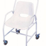 Fixed Height Shower Chair with Detachable Arms & Brakes