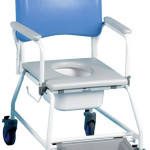 18" Commode & Shower Chair With Rack