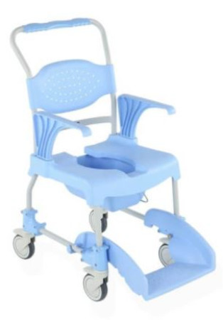 Aqua Shower/Commode Chair with Braked Castors