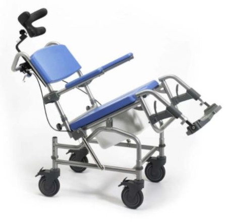 Duluxe Shower Commode Chair Tilt-in-space