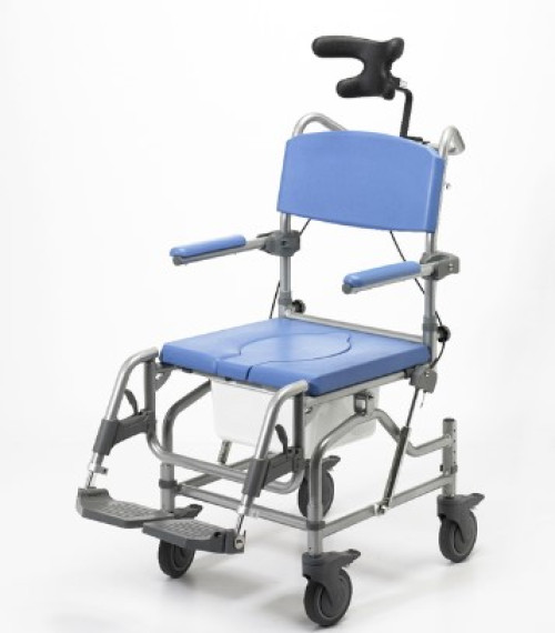 Deluxe Tilt In Space Shower Commode Chair