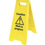 A Frame Caution Sign