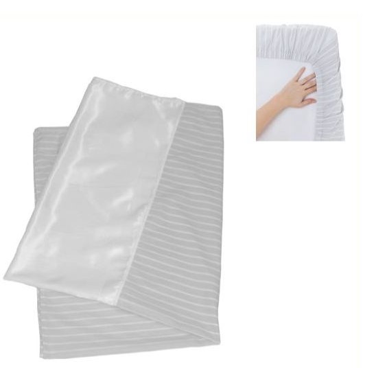 WendyLett Fitted 2 Way Satin Slide Sheet - L200 x W90cm