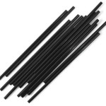 Straws - Jumbo Drinking - Black