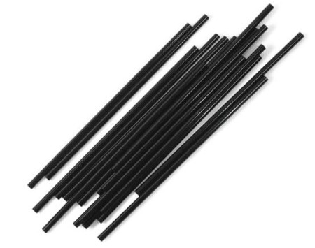 Straws - Jumbo Drinking - Black