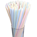 Straws - Jumbo Bendy - Striped