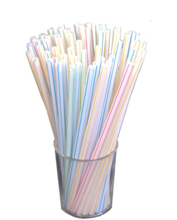 Straws - Jumbo Bendy - Striped