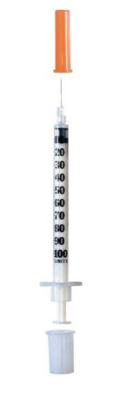 Syringe - 1ml - Insulin - with needle