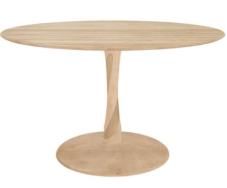 Circular Table 41" - Std Top Natural Wood - Pedestal Base