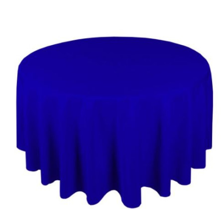 Table Cloth - Apollo Rose 68" Circular - Royal Blue