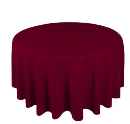 Table Cloth - Apollo Rose Circular - 52" - Burgundy