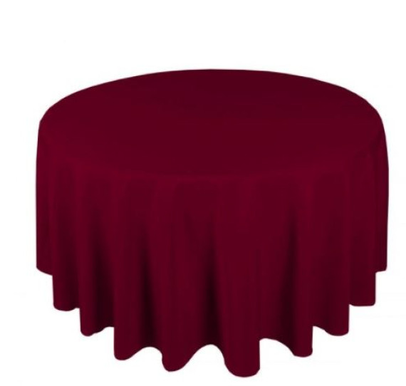 Table Cloth - Apollo Rose Circular - 52" - Burgundy