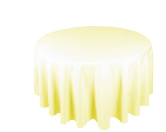 Table Cloth - Apollo Rose Circular - 90" - Cream