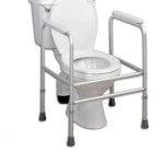 Aluminium Padded Height Adjustable Toilet Surround