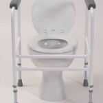 Toilet Frame with adjustable Height/Width & Rubber feet