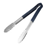 Hygiplas Colour Coded Blue Serving Tongs 300mm