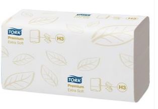 Tork Extra Soft Singlfold White Hand Towel