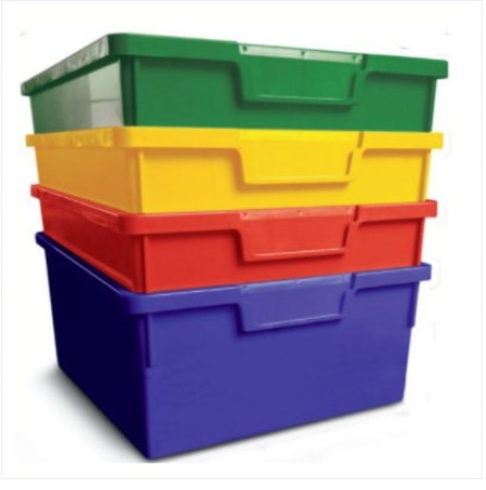 Karri Cart Tray Yellow 16 x 31 x 43cm