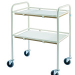 Service Trolley with Laminated Shelves