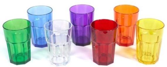 Tumbler Copolyester Blue 12oz -340ml 7.6D x 11.2H cm