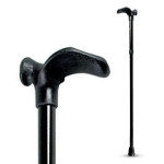 Walking Cane -Orthopaedic Folding Black -- Left