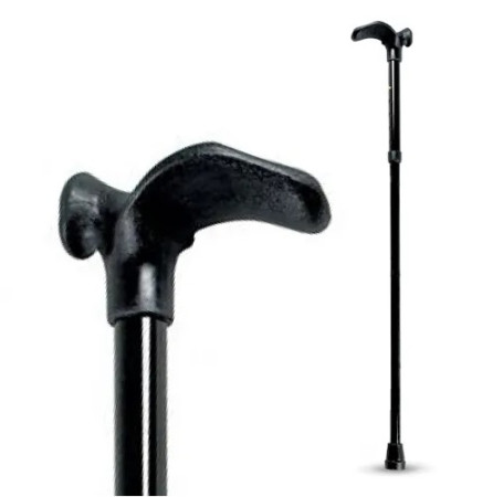 Walking Cane -Orthopaedic Folding Black -- Left