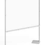 Floor Mounted Perspex Screen Standard Size 1500x1800mm