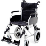 Wheelchair Transit 17" Seat Fixed Leg Rest/Arms
