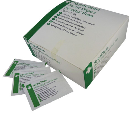 Sterile Moist Wipes Alcohol Free