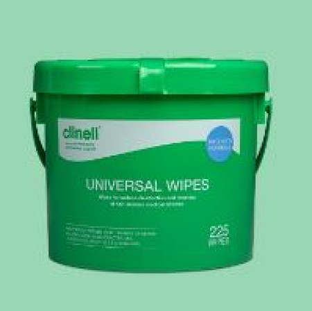 Clinell Universal Wipe- Bucket 225 - 25.5 x 26cm