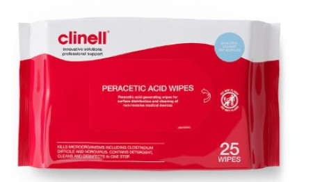 Clinell Peracetic Acid Wipes